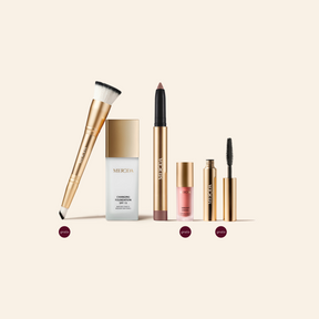 Essential Duo (+3 Gratis Cadeaus) met gouden Changing Foundation, Eye Shimmer Stick, kwast, mini blush en mascara