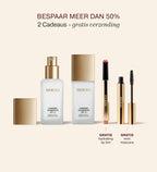 Everyday Essentials set bestaande uit twee changing foundation flacons met SPF 15, een hydrating lip tint en een mini mascara.